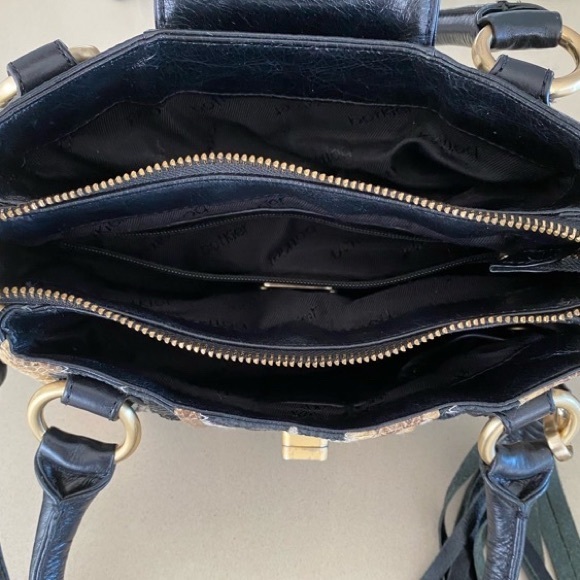 Botkier Black and Snakeskin Leather Handbag - Picture 7 of 8